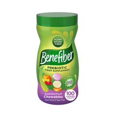 Benefiber bottle with chewable prebiotic tablets for daily fiber support