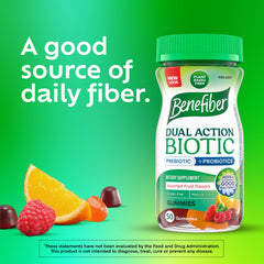 Assorted fruit flavors Benefiber gummies packaging