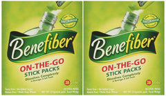 Benefiber two-pack box with 56 sticks ready for on-the-go use