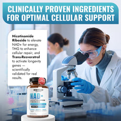 Recommended dosage chart for Benevolent NAD+