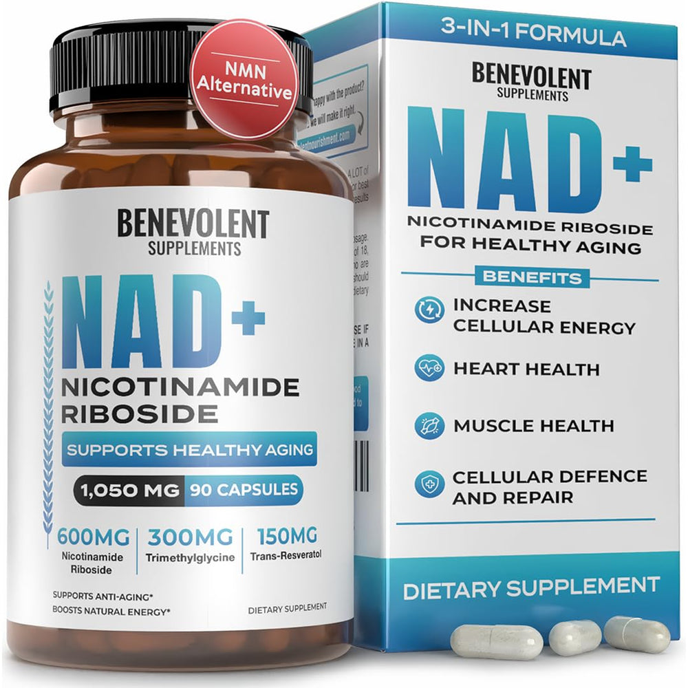 Hero image of Benevolent NAD+ supplement 1050mg