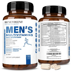 Benevolent Nourishment Men’s Multivitamin bottle front view