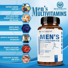 Label highlights essential vitamins and minerals for men