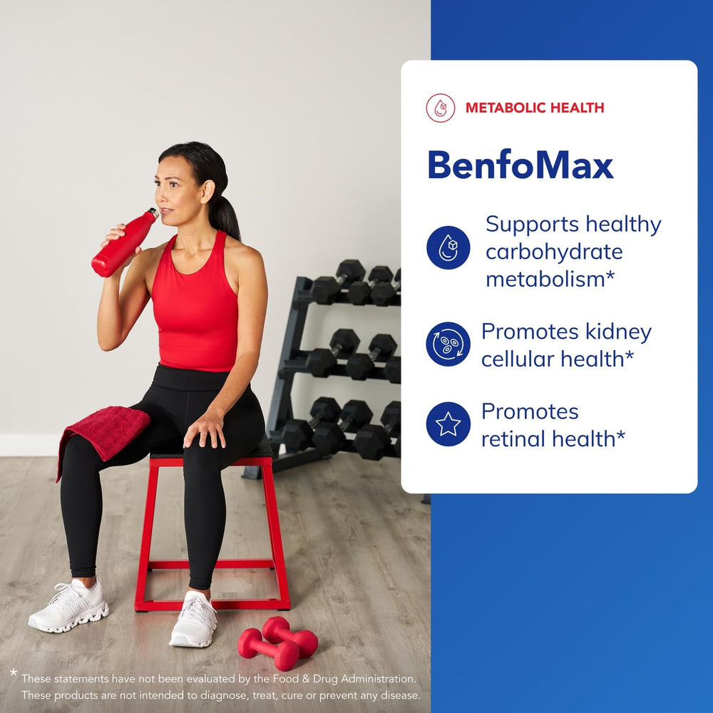 Vegan and Non-GMO icons on BenfoMax 90s packaging