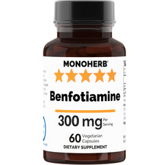 Benfotiamine 300 mg - 60 Veg Capsules bottle front