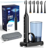Benhip Water Flosser & Sonic Toothbrush Combo in Black — front view