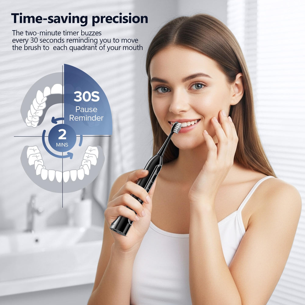 Close-up of adjustable water pressure for flossing