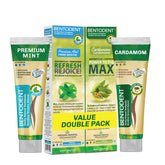 Bentodent mint flavor calcium bentonite clay toothpaste box front