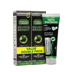 BENTODENT Charcoal Toothpaste tube on white background