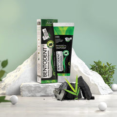 Recyclable packaging for Bentodent Charcoal Toothpaste