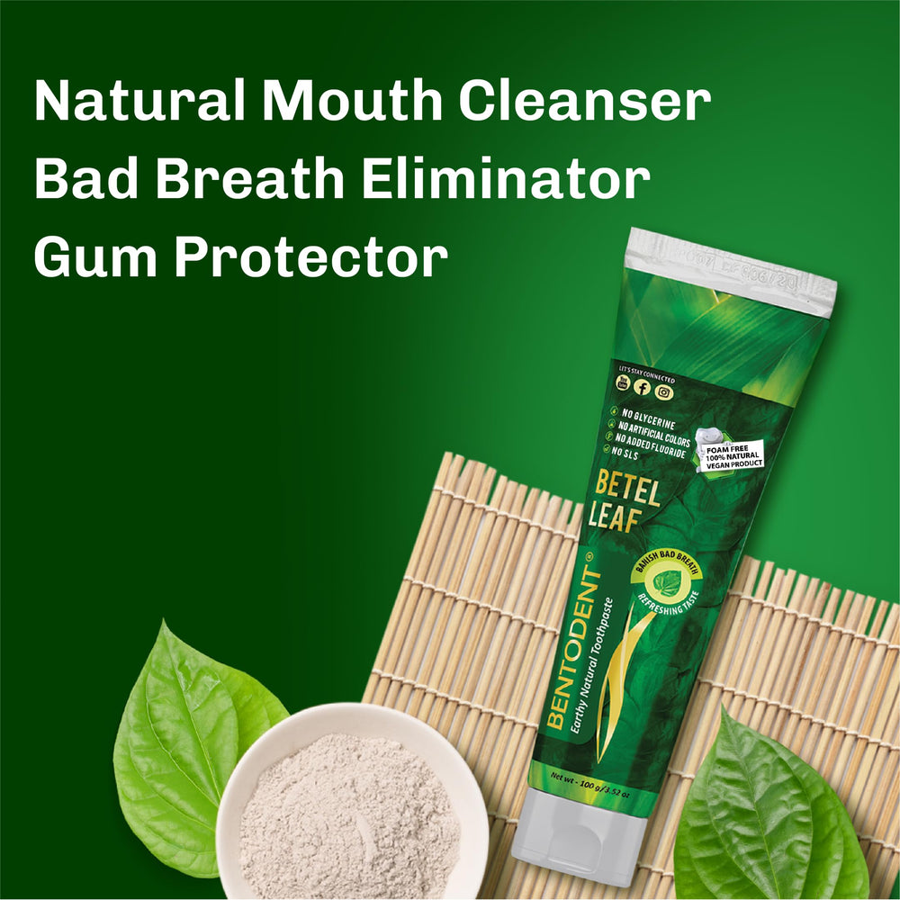 Remineralizing calcium bentonite clay texture in Bentodent toothpaste