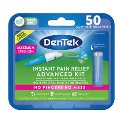 Bottle of benzocaine 20% for toothache relief