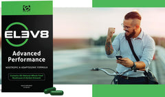 BEpic ELEV8 label graphic showing herbal blends supporting daily vitality.