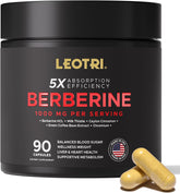 Berberine 1000mg with cinnamon, chromium and milk thistle – 90 capsules (US-made)