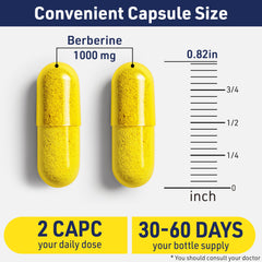 Dairy-free, gluten-free Berberine supplement packaging