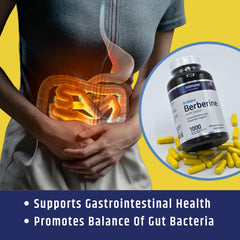 Retail display of AgeImmune Berberine 1000mg complex