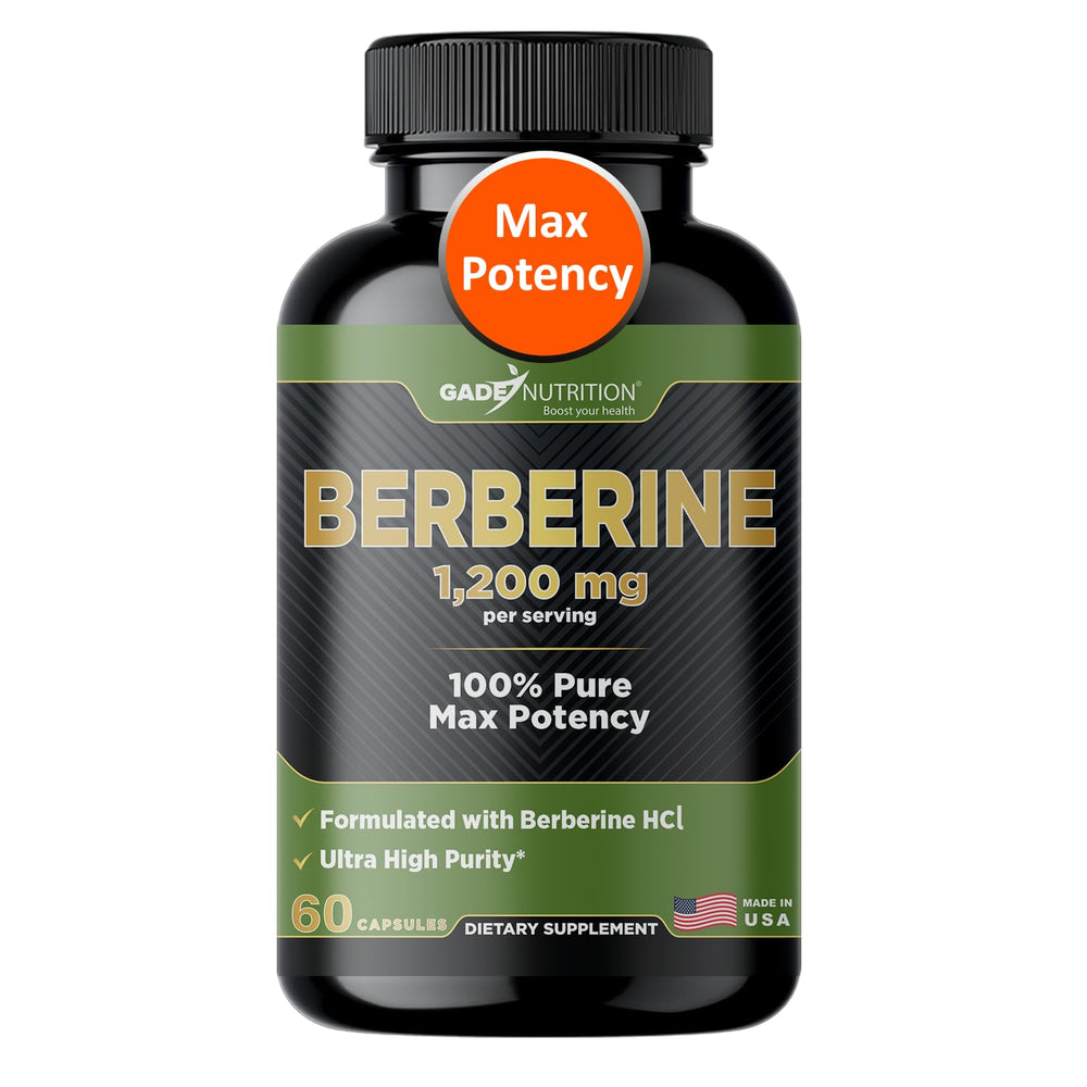 Gade Nutrition Berberine supplement bottle label