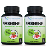 Berberine with Ceylon Cinnamon bottle label
