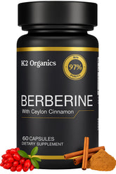Berberine with Ceylon Cinnamon 1200mg bottle
