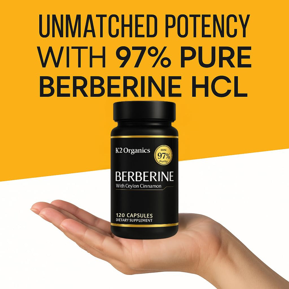 Nutritional facts and label of Berberine HCL 1200mg Ceylon Cinnamon