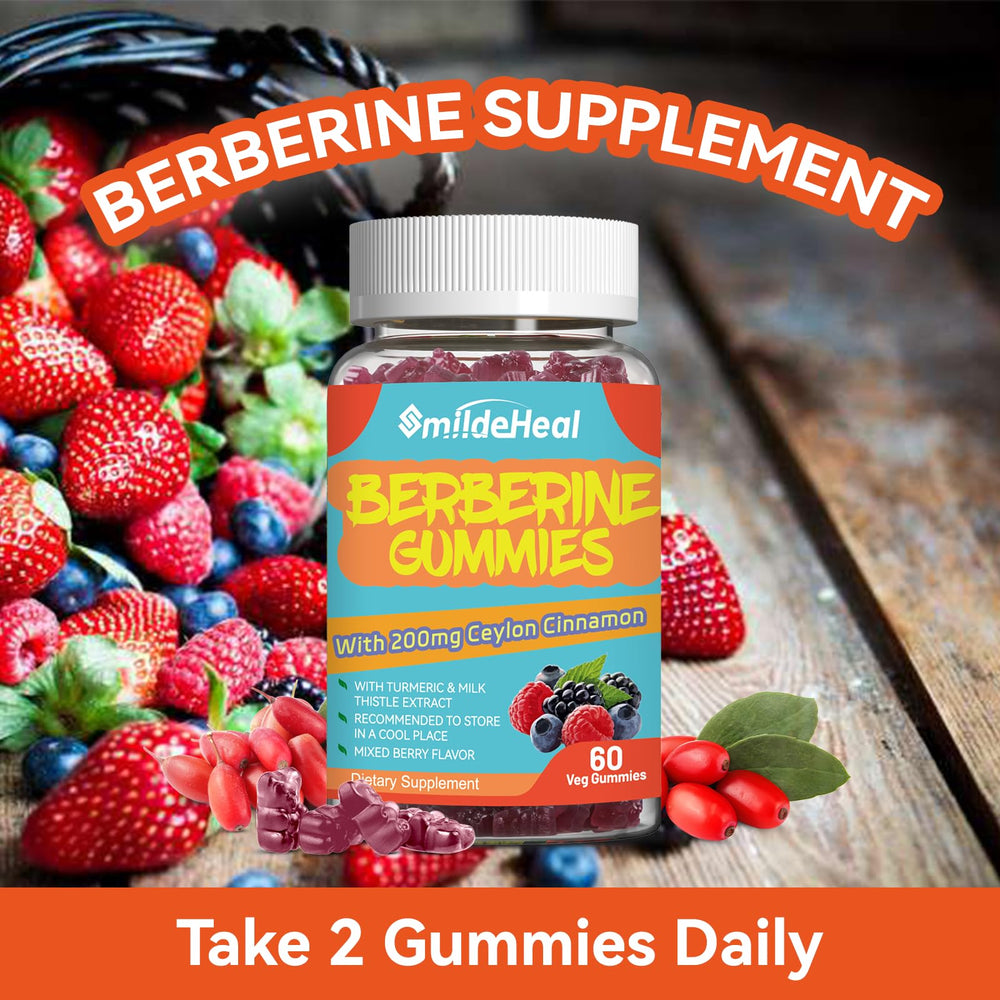 Close-up of berry flavored Berberine Gummies