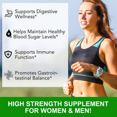 Berberine drops bottle emphasizing digestive health benefits