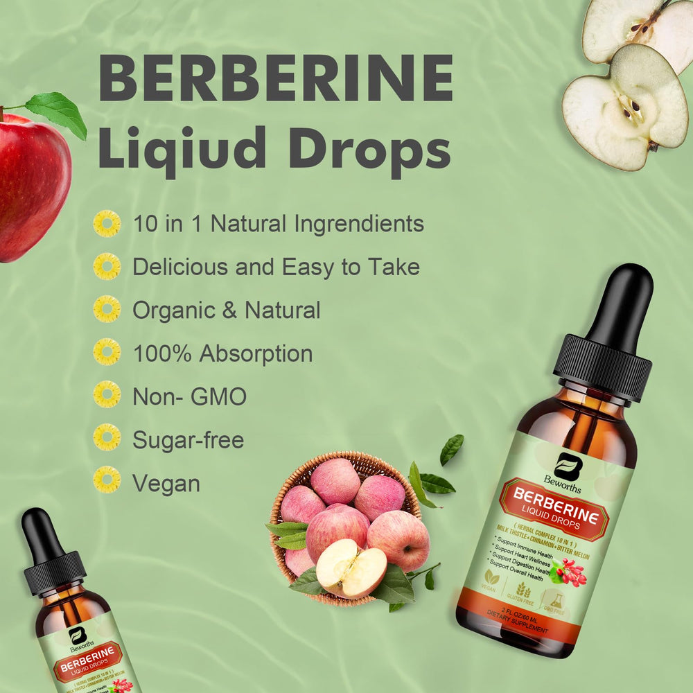 Dropper dispensing Berberine liquid drops