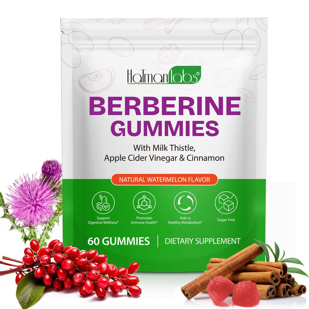 HBIKCLYC Berberine Gummies Sugar-Free bottle with 60 gummies