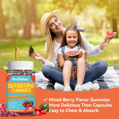 Serving suggestion showing two gummies per day