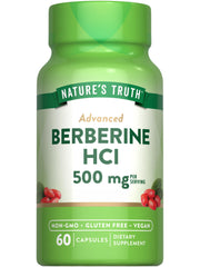 Nature's Truth Berberine HCl 500mg bottle with 60 vegan capsules