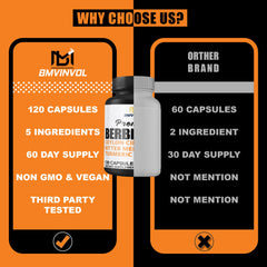 Lifestyle shot with the bottle and a glass of water on a natural background