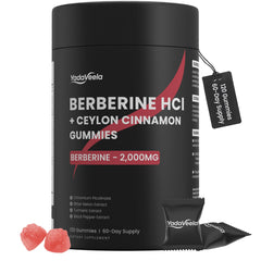 Berberine HCl Gummies bottle with label