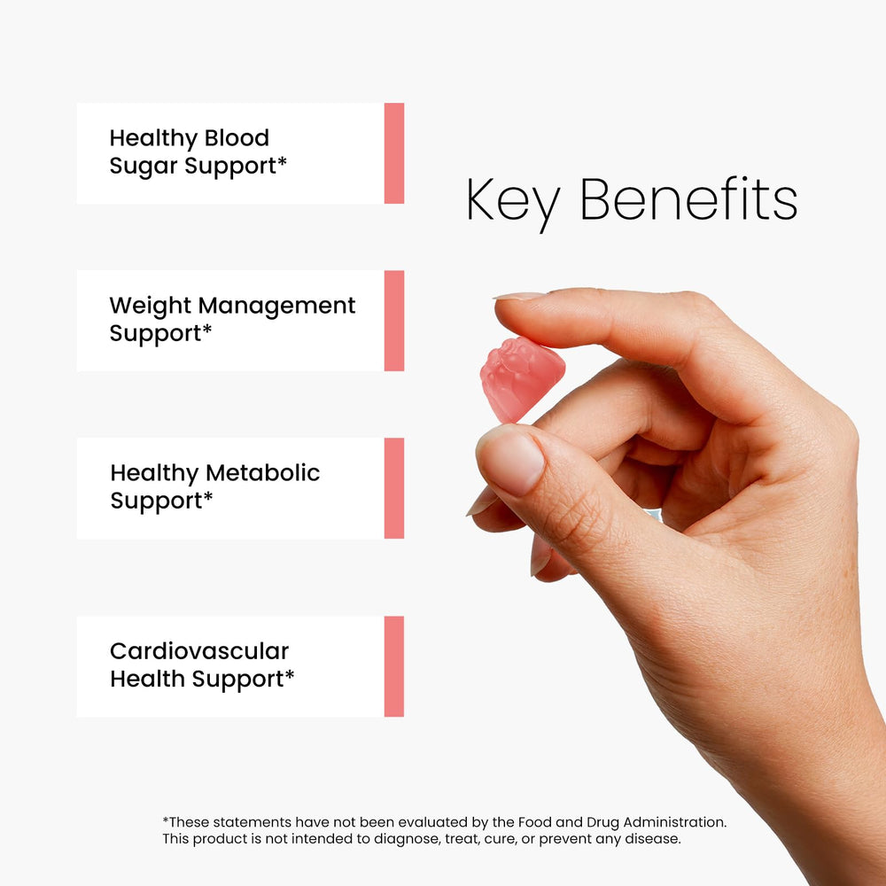 Close-up of white peach-flavored gummy