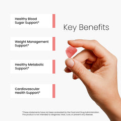 Close-up of white peach-flavored gummy