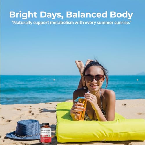 Berberine HCL Metabolic Guard+ bottle on white background