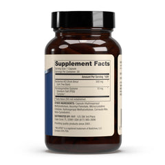 Close-up of Berberine and MicroPQQ Advanced capsules