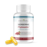 Berberine Phytosome with Berbevis 550mg bottle on white background