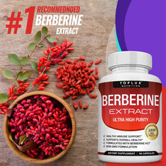 Healthy wellness concept with berberine capsules