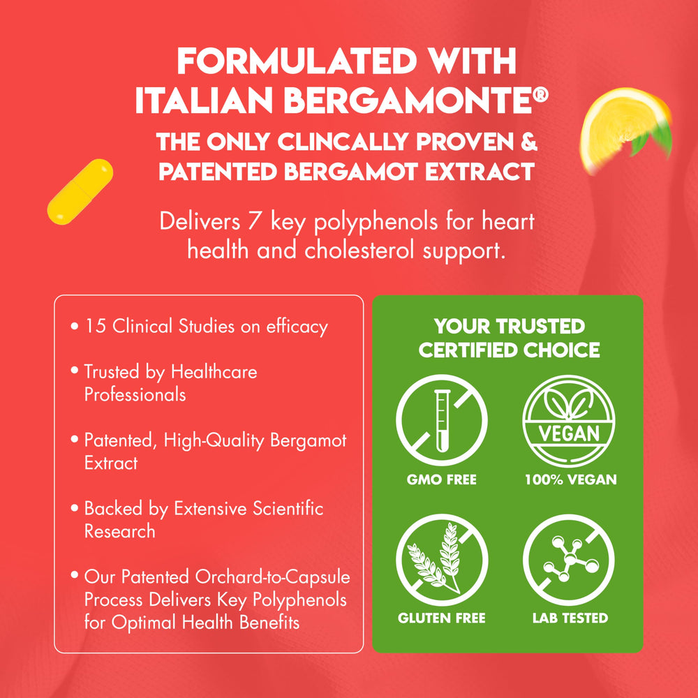 Artichoke extract and vitamin C visual for Bergamot Heart