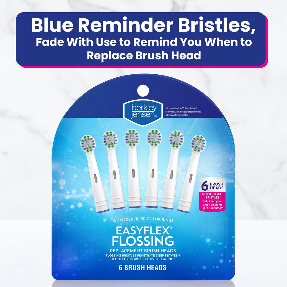 Replacement brush head with bristles layout