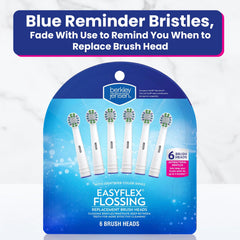 Replacement brush head with bristles layout