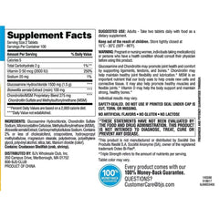 Bottle of Berkley Jensen Glucosamine Chondroitin MSM with 200 tablets