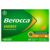 Berocca Energy Vitamin B & C Orange Flavour Effervescent Tablets 60 Pack