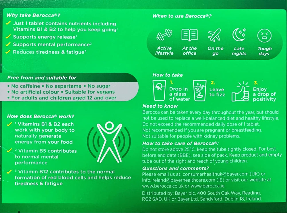 Product shot of Berocca Orange 45-count bottle