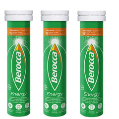 Back view of Berocca Orange 45-count packaging