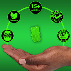 Label showing 620,000 mcg biotin and ingredients