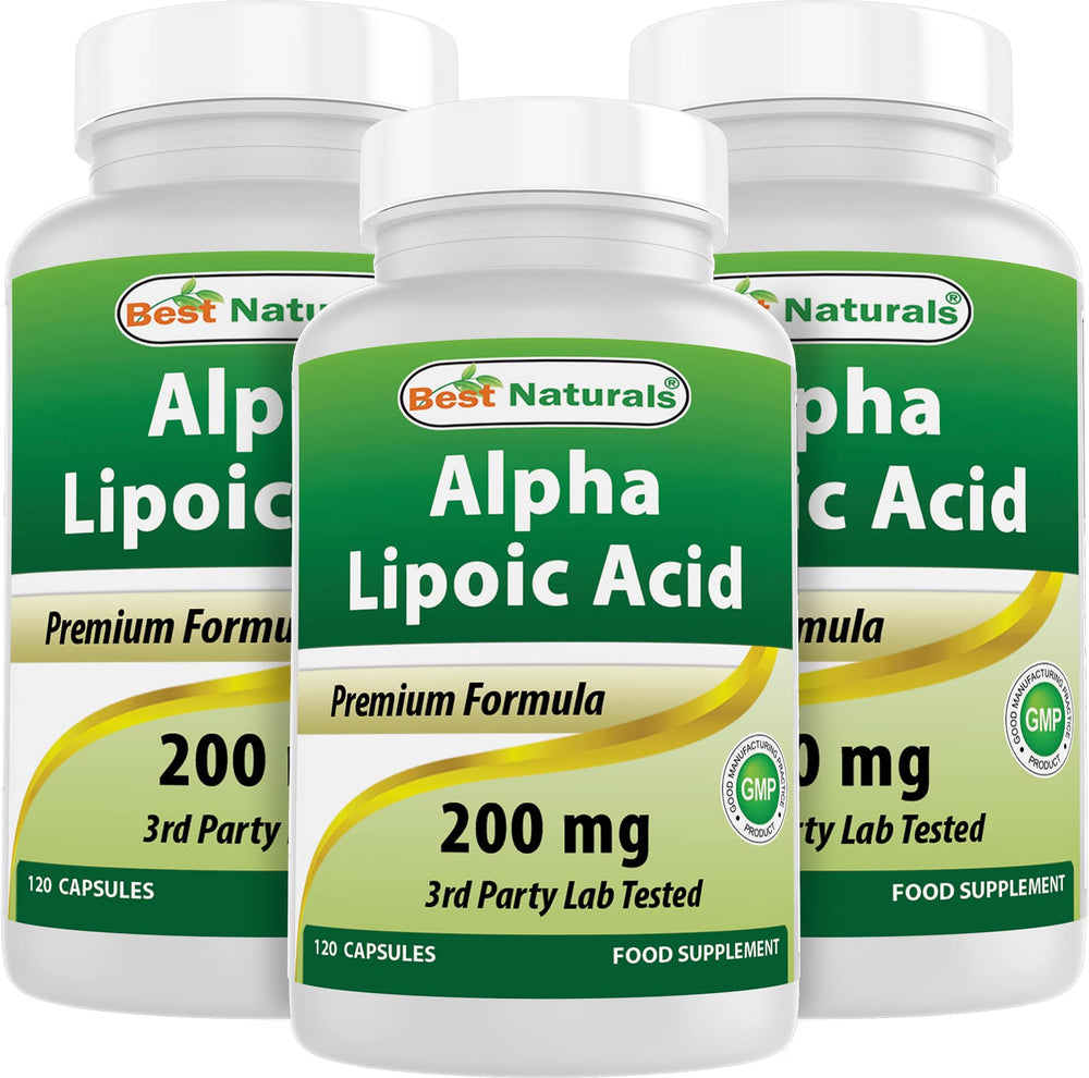 Hero image of Best Naturals Alpha Lipoic Acid 200 mg 120 capsules (pack of 3)