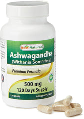 Ashwagandha root and capsules imagery