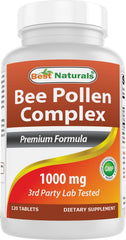 Best Naturals Bee Pollen Complex bottle - front view