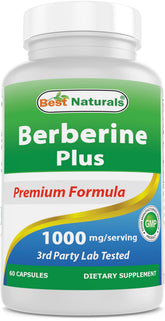 Best Naturals Berberine Plus bottle with 60 capsules